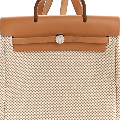 Hermes Vache Hunter Criss Viking Herbag a Dos Retourne Backpack Ecru Beige Naturel 8 of 12