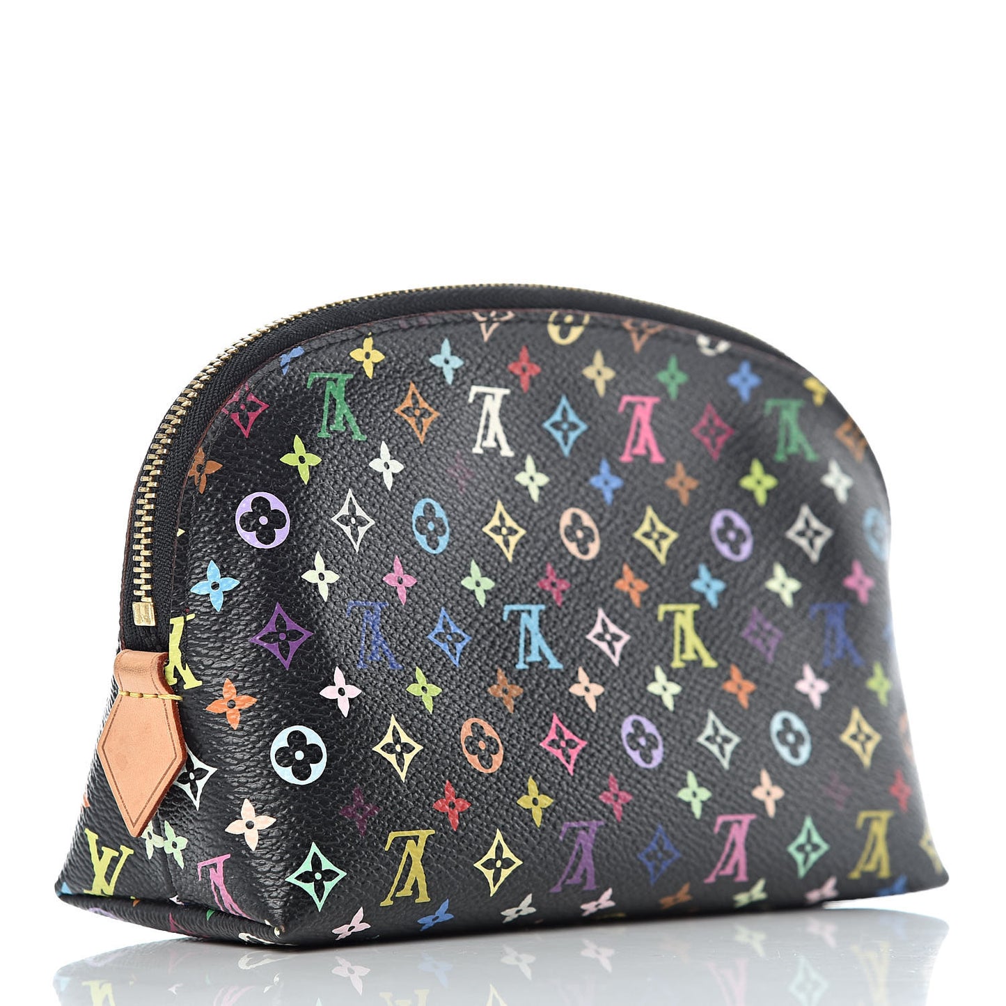 Monogram Multicolor Cosmetic Pouch Black Grenade
