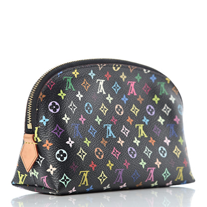 Louis Vuitton Monogram Multicolor Cosmetic Pouch Black Grenade 3 of 8