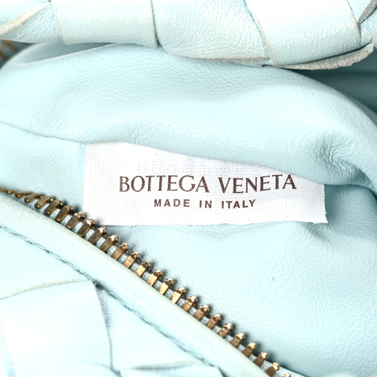 Nappa Intrecciato Teen Jodie Hobo Teal Washed