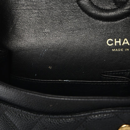 Chanel Caviar Quilted Medium Double Flap Black 8 of 12