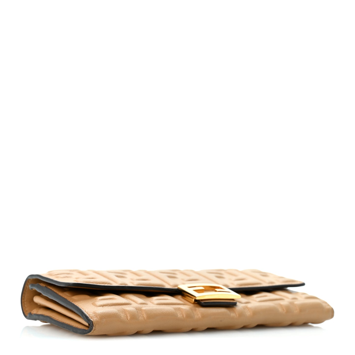 Nappa Matisse FF Embossed Continental Wallet Miele Scuro