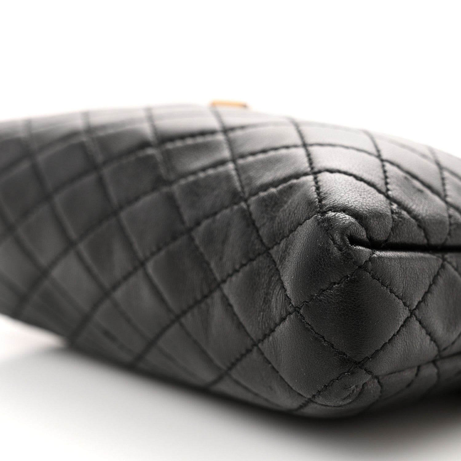 Saint Laurent Lambskin Quilted Gaby Zipped Pouch Black 10 of 11