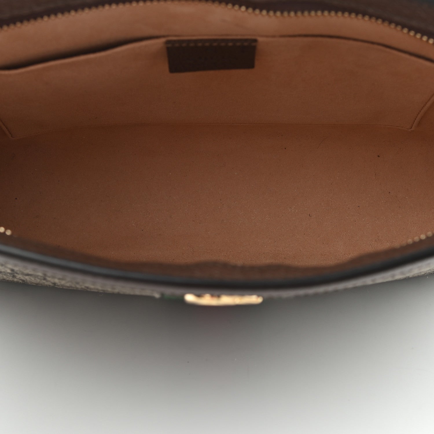 Gucci GG Supreme Monogram Web Ophidia Pouch Brown 5 of 9