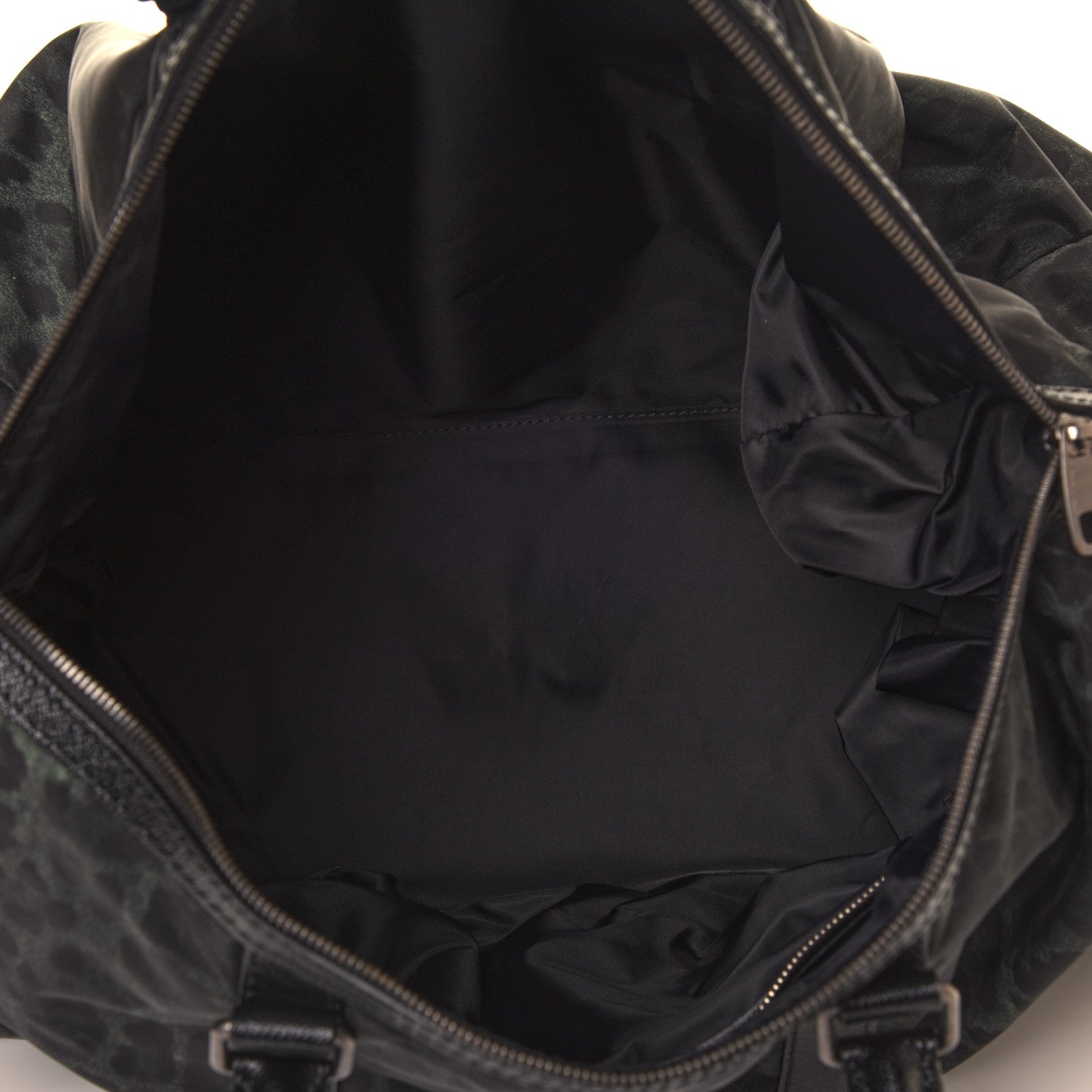 Dolce & Gabbana Nylon Leopard Print Duffle Bag Dark Green 5 of 11