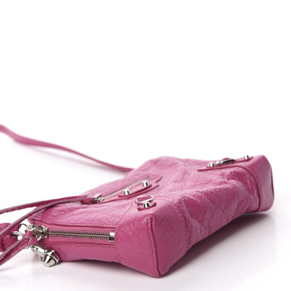 Balenciaga Agneau Arena Classic Silver Hardware XS Reporter Crossbody Rose Flamingo 4 of 10