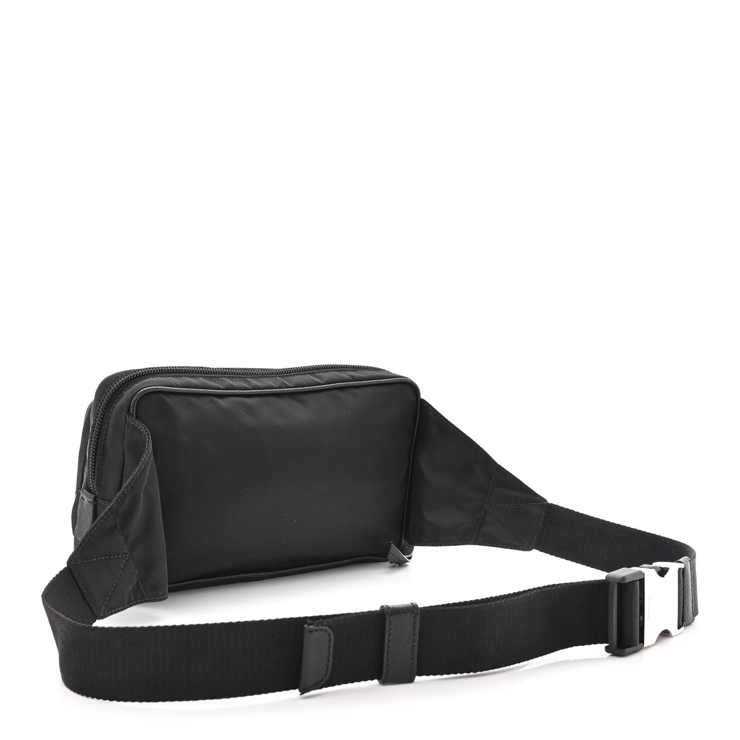 Tessuto Nylon Saffiano Belt Bag Black
