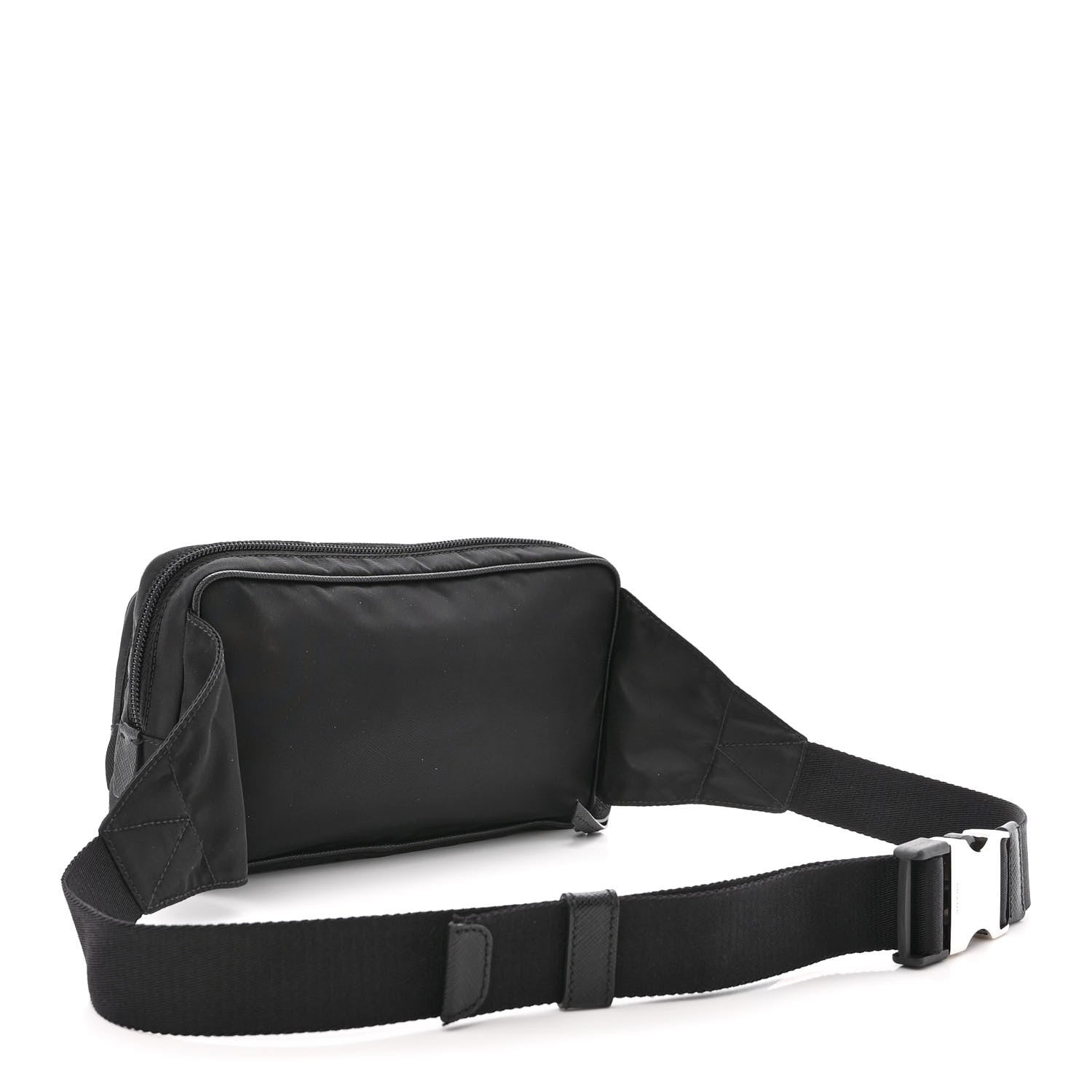 Prada Tessuto Nylon Saffiano Belt Bag Black 3 of 12