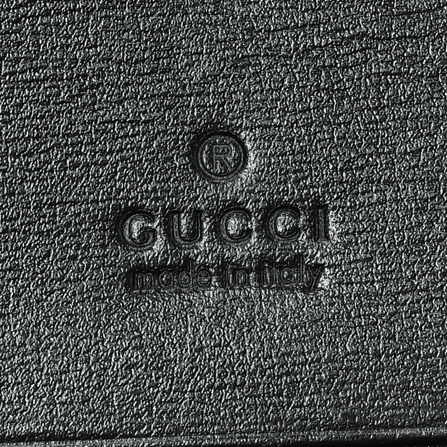 Gucci Boarded Plutone Calfskin Horsebit 1955 Card Case Wallet Black 5 of 6