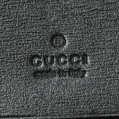 Gucci Boarded Plutone Calfskin Horsebit 1955 Card Case Wallet Black 5 of 6