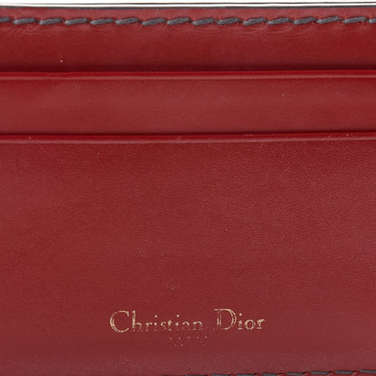 Christian Dior Calfskin D-Fence Card Holder Red 6 of 8