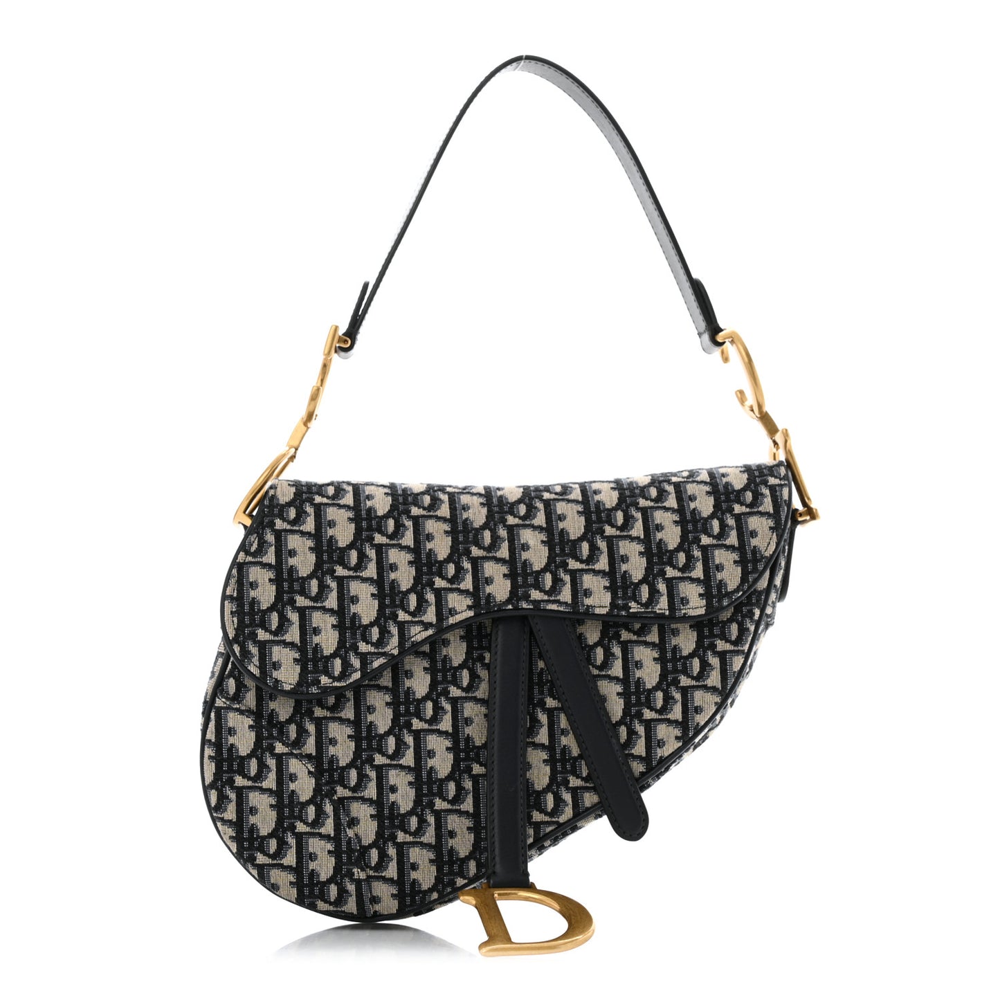 Oblique Saddle Bag Blue