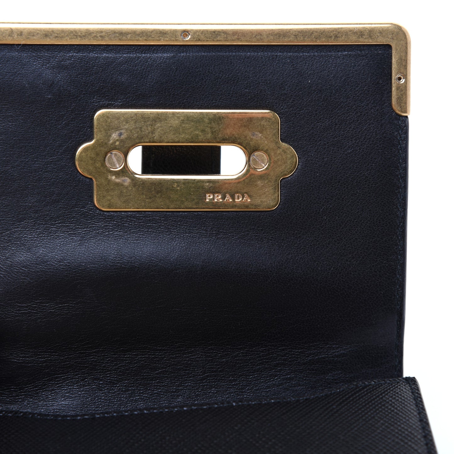 Saffiano Astrology Mini Cahier Bag Black