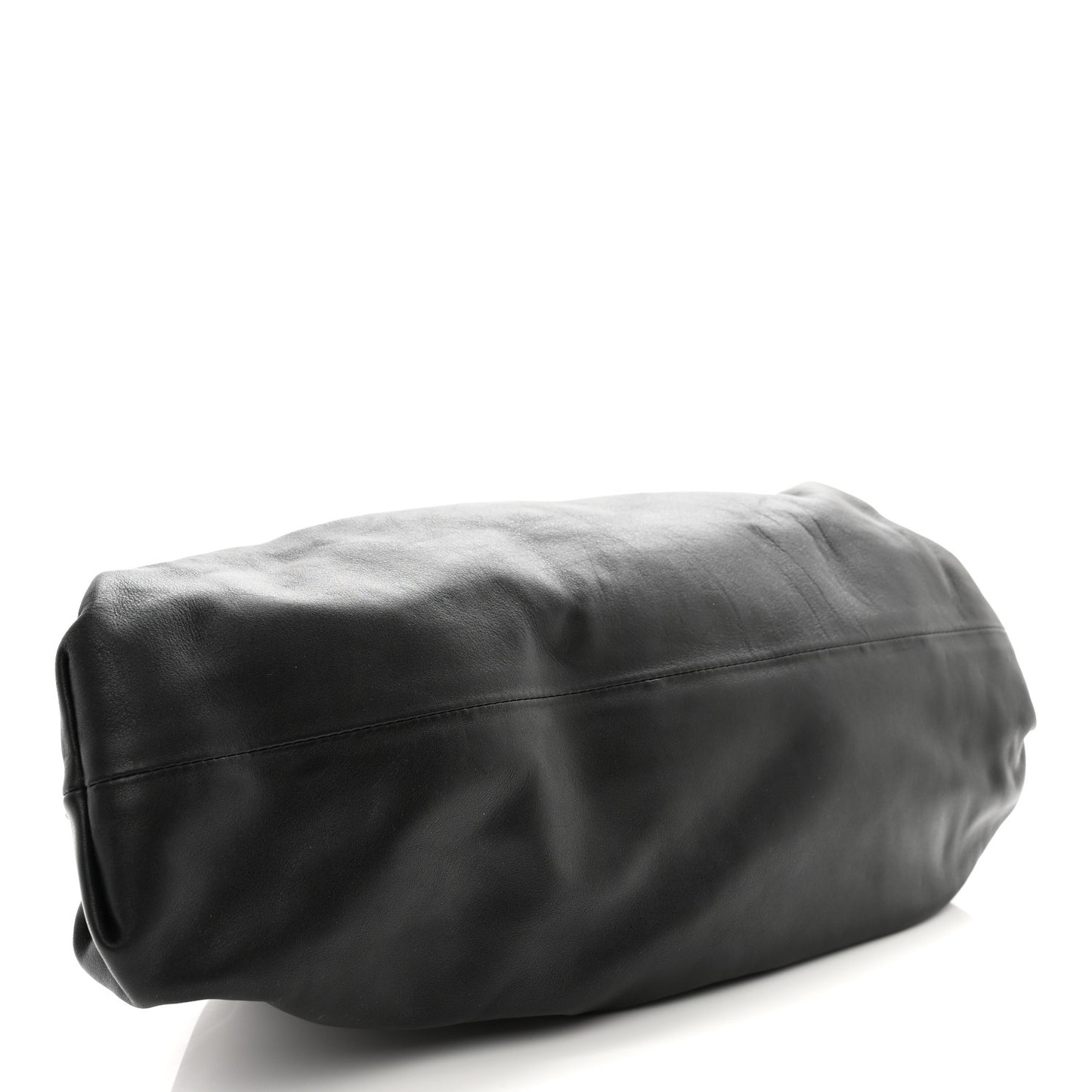 Smooth Butter Calf The Pouch Oversized Clutch Black