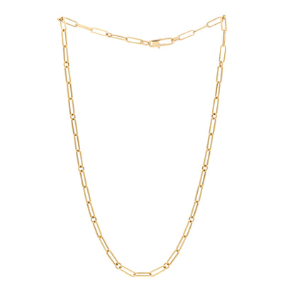 Roberto Coin 18K Yellow Gold Paper Clip Link Necklace 3 of 4