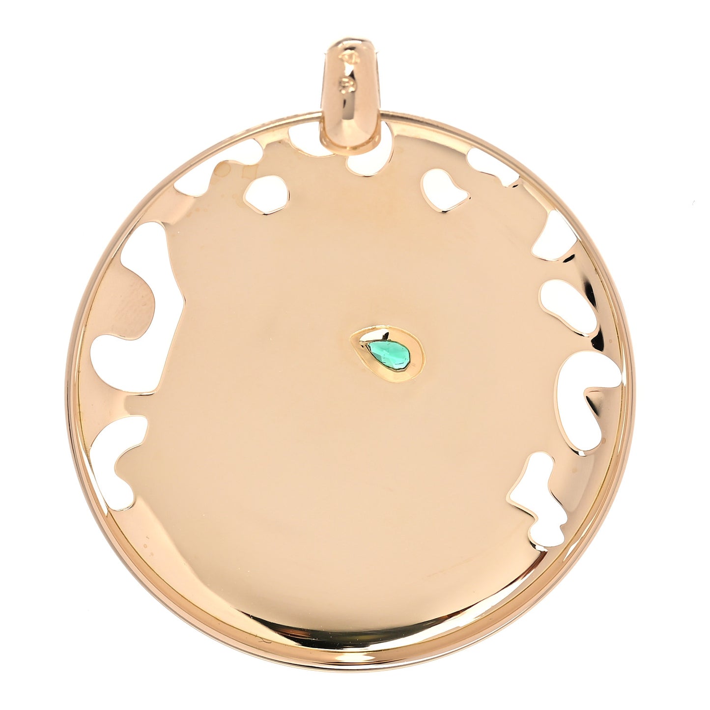 18K Yellow Gold Tsavorite Enamel Panthère De Cartier Pendant