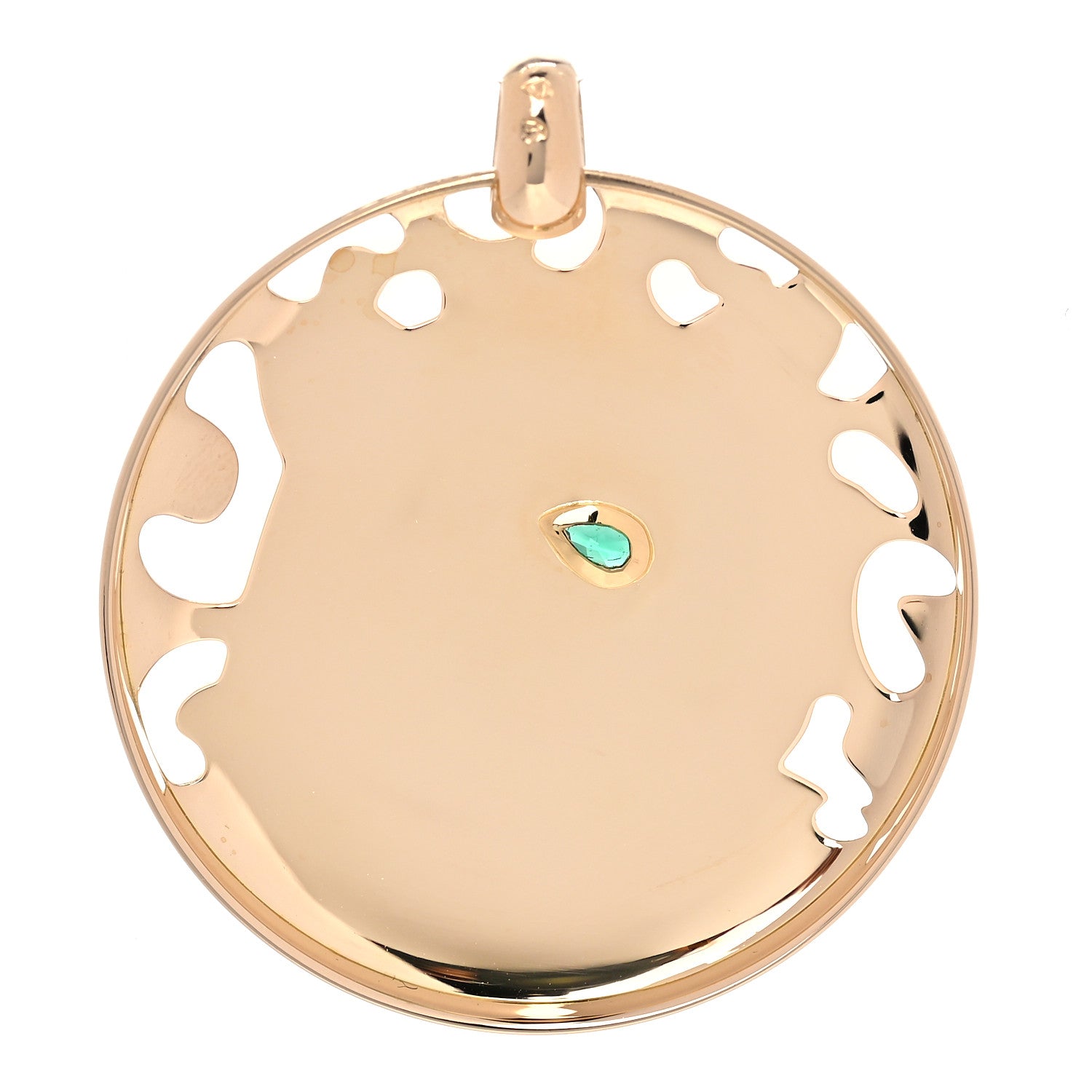 Cartier 18K Yellow Gold Tsavorite Enamel Panthère De Cartier Pendant 3 of 4