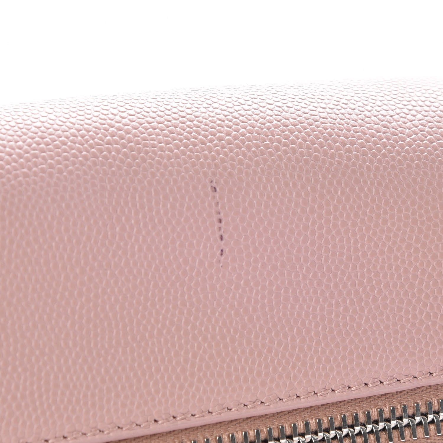 Saint Laurent Grain De Poudre Small West Hollywood Monogram Fold-Over Bag Pale Blush 11 of 11
