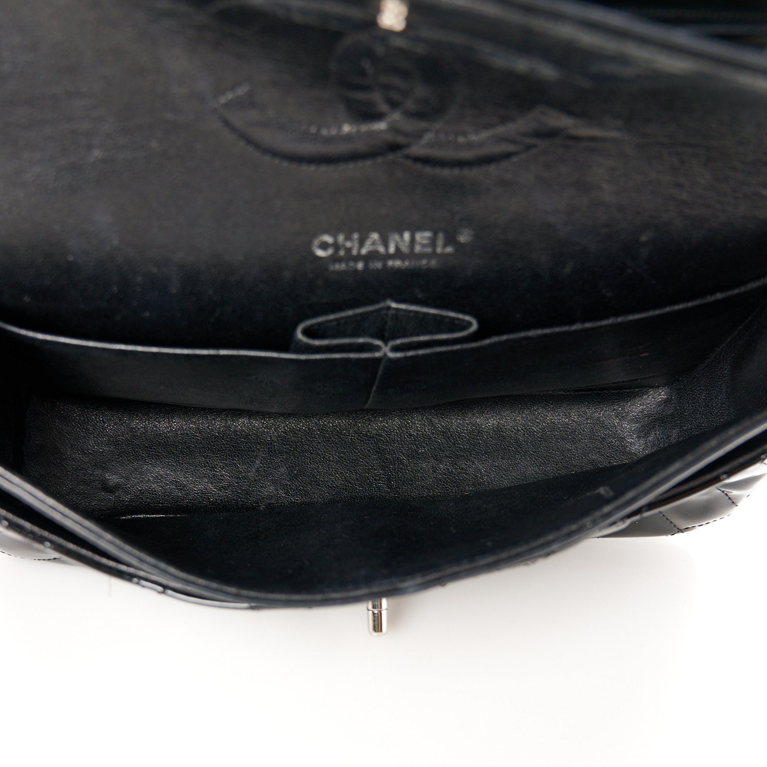 Chanel Patent Quilted Medium Double Flap Black 5 of 12