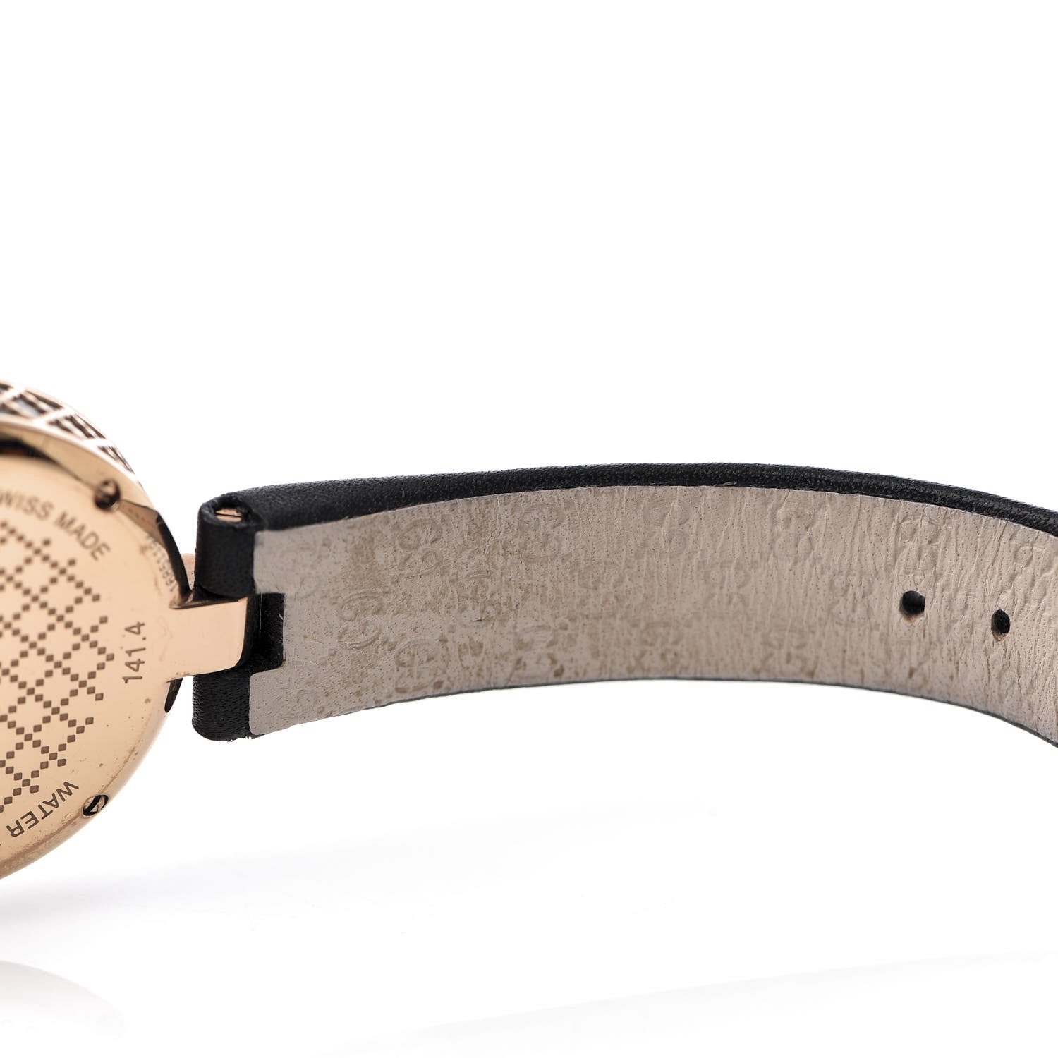 Gucci Stainless Steel Calfskin 32mm Diamantissima Quartz Watch Black 6 of 8