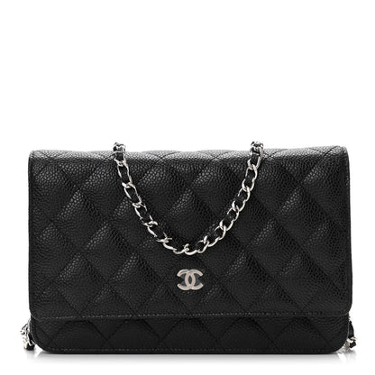 Chanel Caviar Quilted Wallet On Chain WOC Black 1 of 12