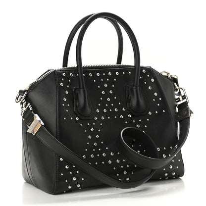 Givenchy Smooth Calfskin Small Studded Antigona Black 2 of 10