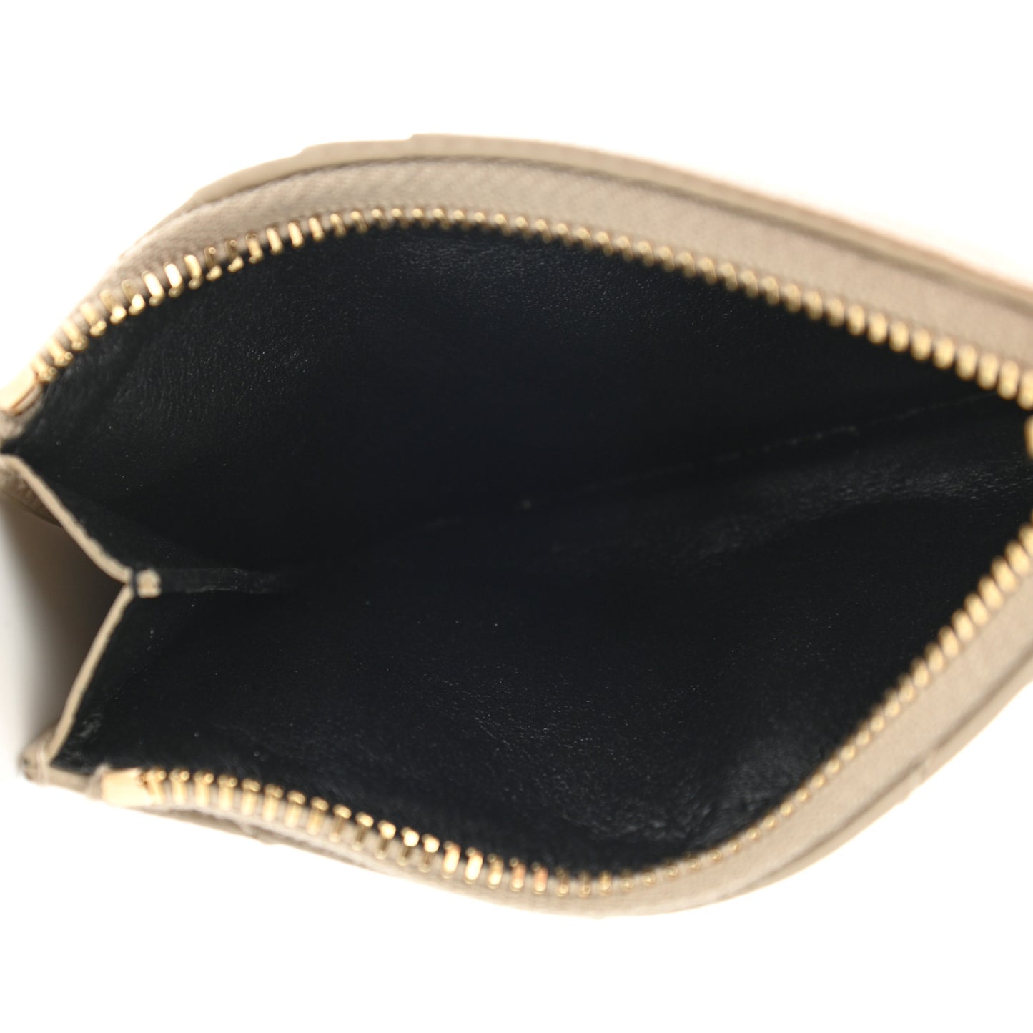 Monogram Grain de Poudre 5 Fragments Zip Pouch Card Holder Dark Latte