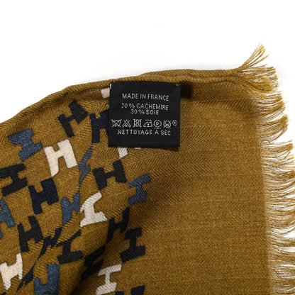 Hermes Cashmere Silk Imprimeur Fou Camails H Muffler 3 of 5