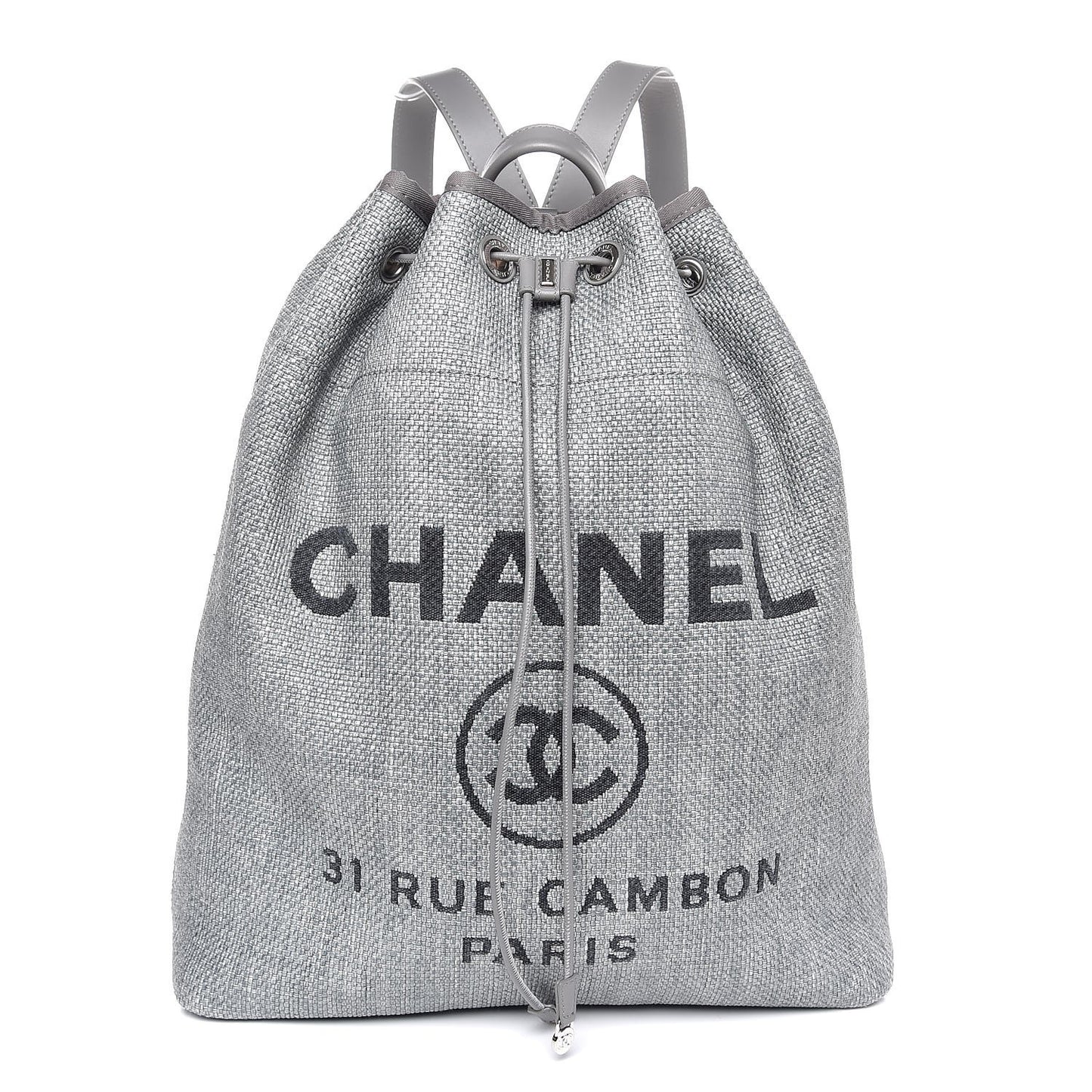 Canvas Large Deauville Backpack Grey