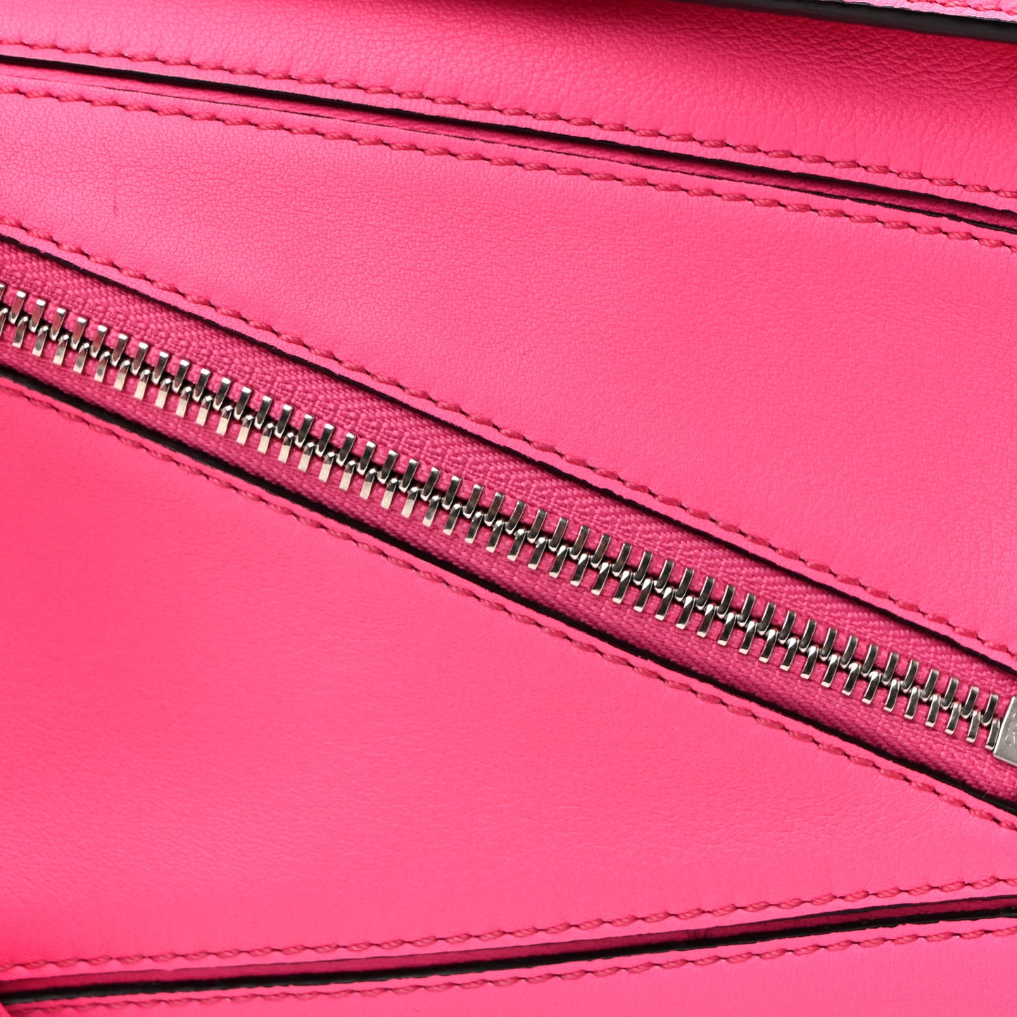Calfskin Mini Puzzle Bumbag Neon Pink