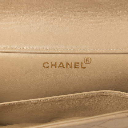 Chanel Lambskin Quilted Medium Double Sided Flap Beige 7 of 26