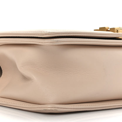 Chanel Caviar Suede Calfskin Chevron Medium Boy Flap Beige 8 of 9