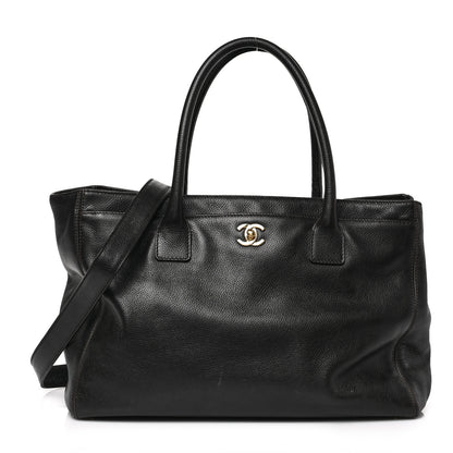 Chanel Calfskin Cerf Executive Shopper Tote Brown 1 of 9