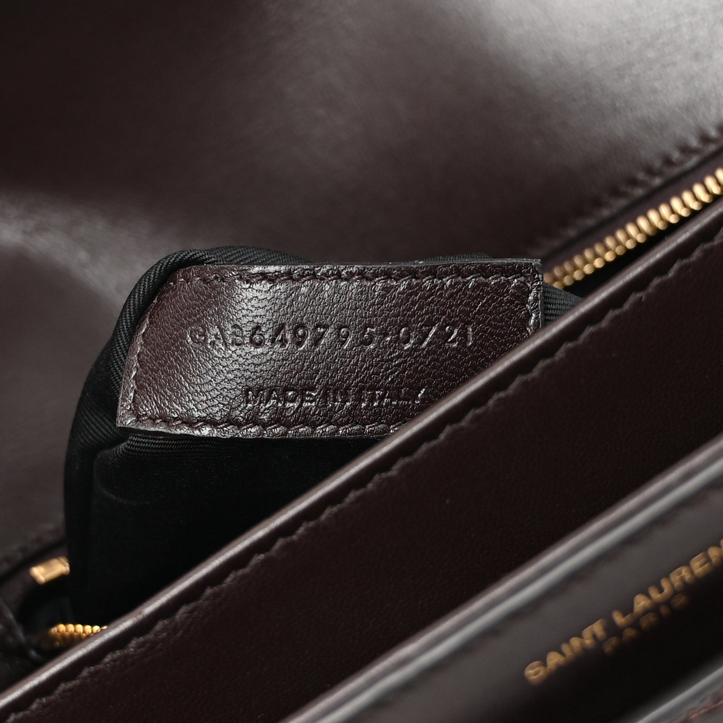 Shiny Crocodile Embossed Calfskin Le Maillon Satchel Coffee
