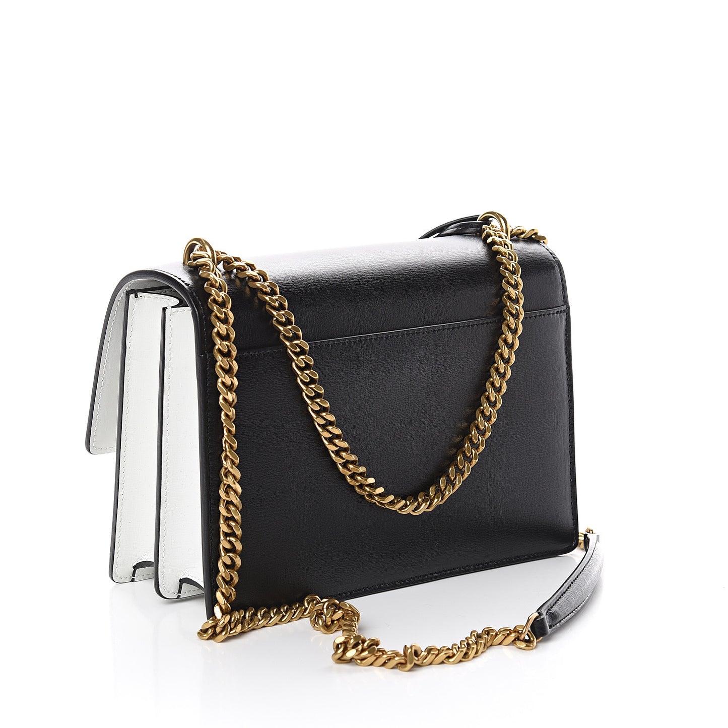 Calfskin Bi-Color Medium Monogram Sunset Black Pearl White