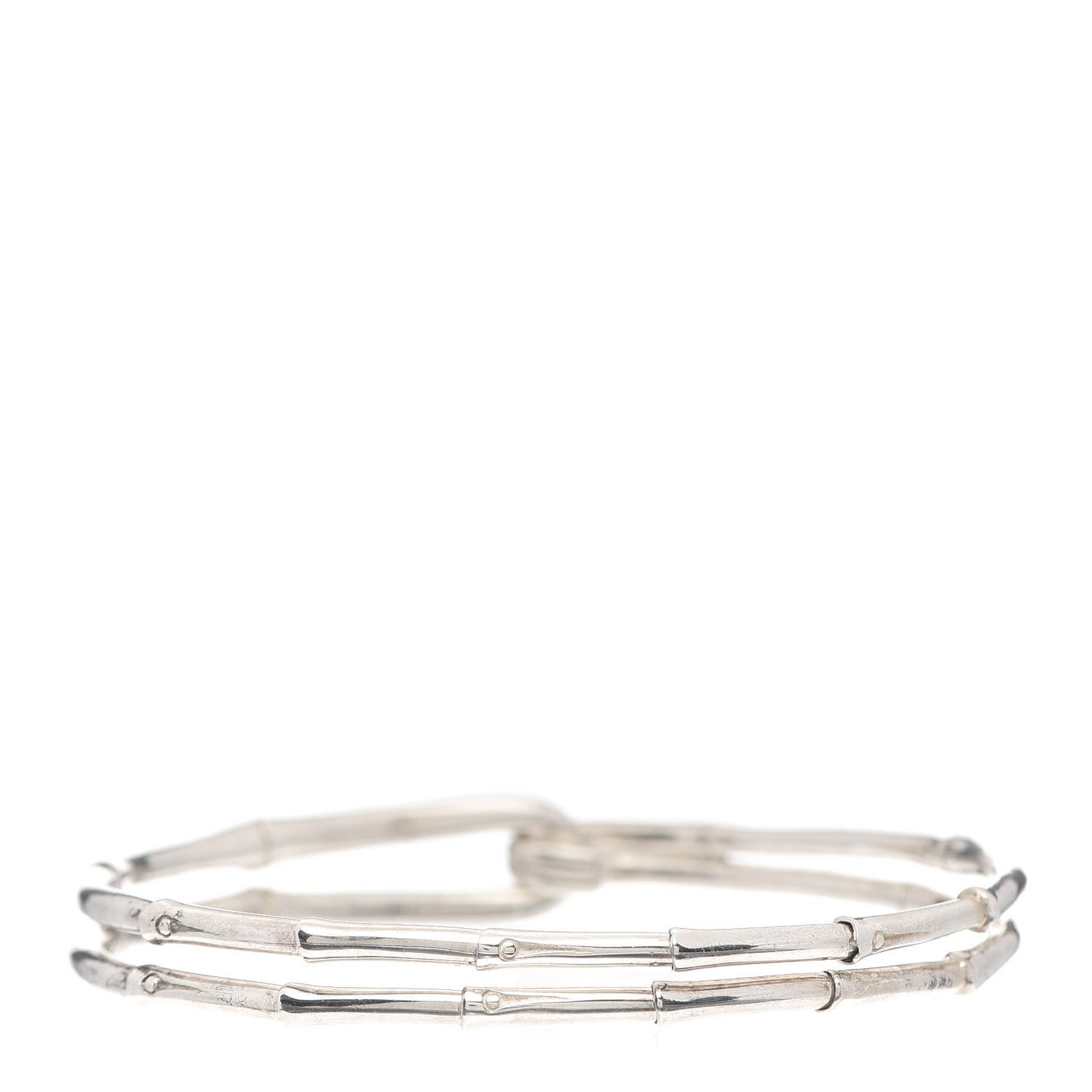 Sterling Silver Bamboo Hook Bracelet