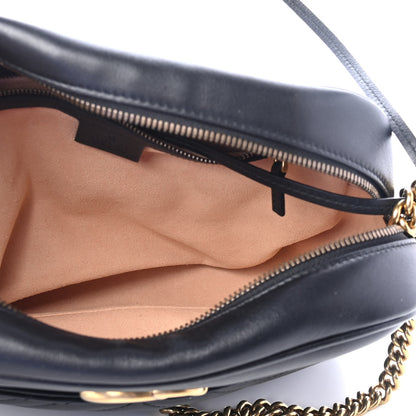 Gucci Calfskin Matelasse Medium GG Marmont Chain Shoulder Bag Black 4 of 4