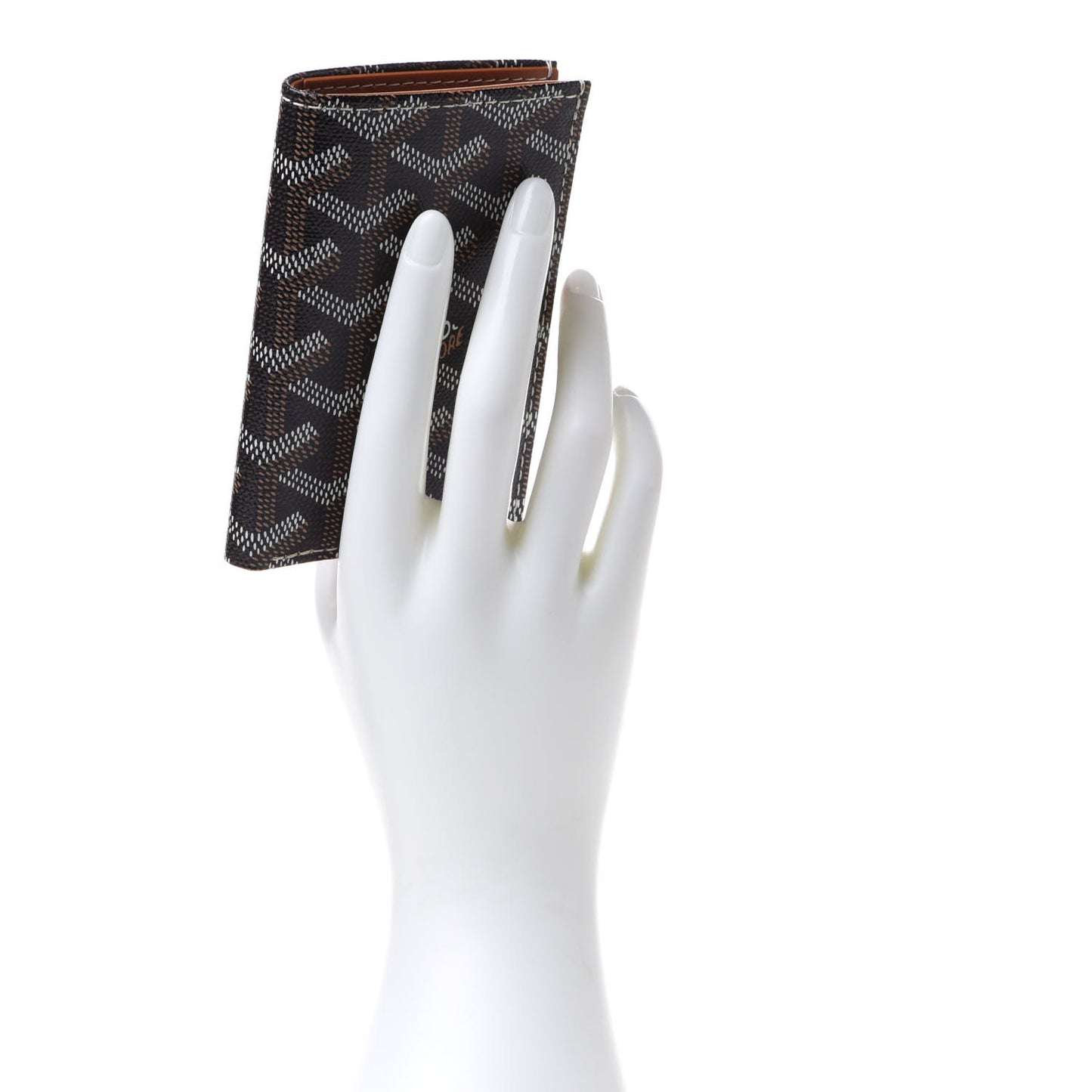 Goyardine Saint Pierre Card Holder Black Gold