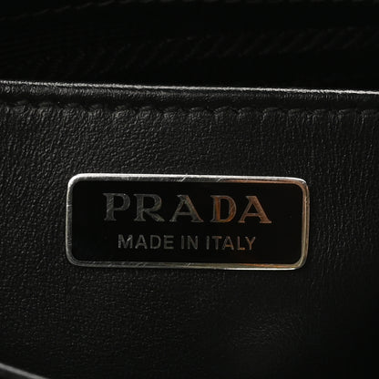 Prada Spazzolato Cleo Shoulder Bag Black 6 of 9