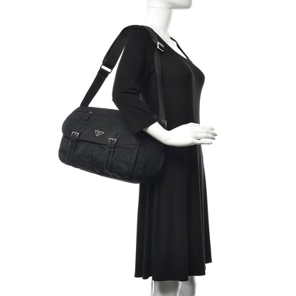 Prada Nylon Vela Messenger Bag Black 2 of 14