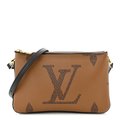 Louis Vuitton Reverse Monogram Giant Double Zip Pochette 1 of 10