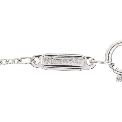 Tiffany 18K White Gold Diamond Heart Lock Pendant Necklace 5 of 6