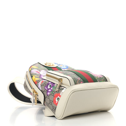Gucci GG Supreme Monogram Flora Web Small Ophidia Day Backpack White 4 of 9