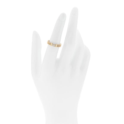 Tiffany 18K Yellow Gold Diamond Narrow Somerset Ring 50 5.25 2 of 4