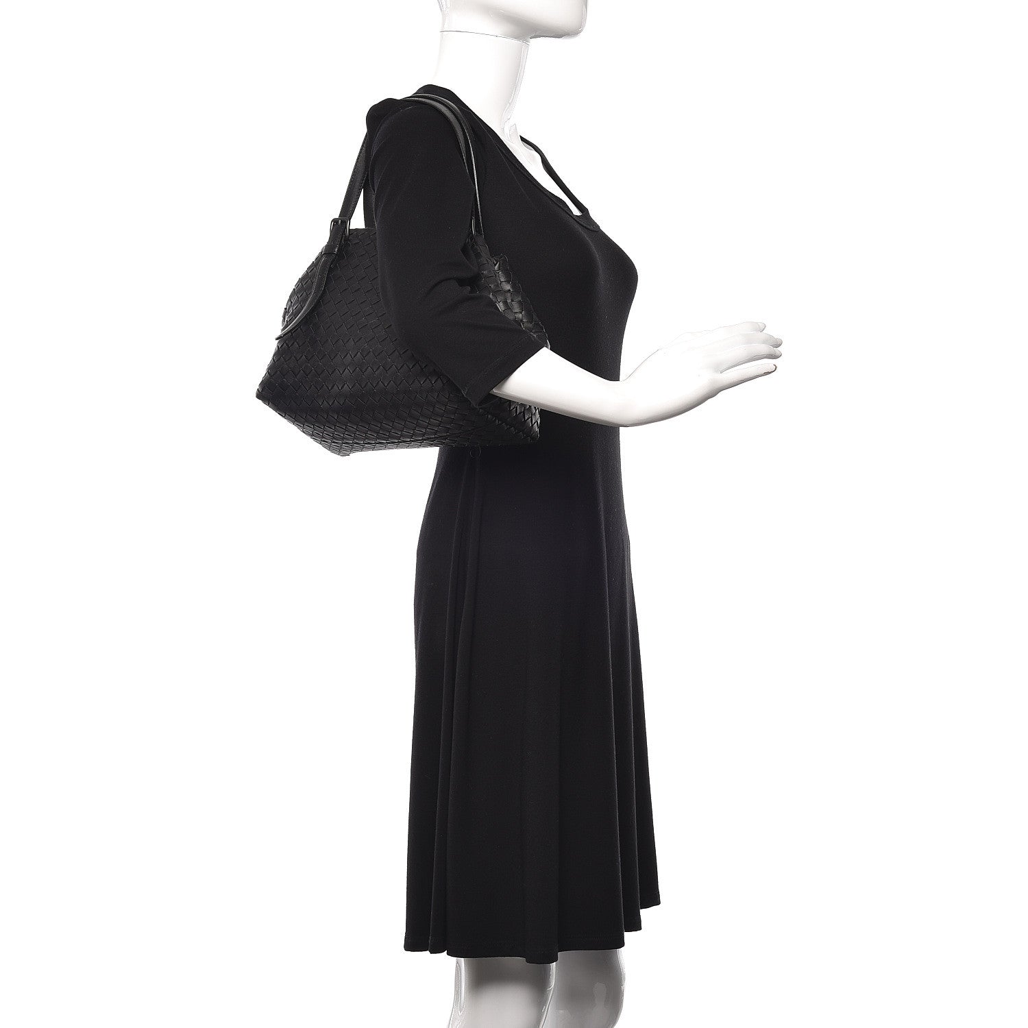 Bottega Veneta Nappa Intrecciato Seamless Tote Black 2 of 10