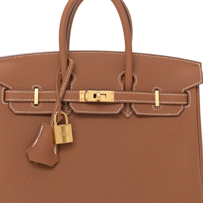 Hermes Togo Birkin 25 Gold 8 of 13