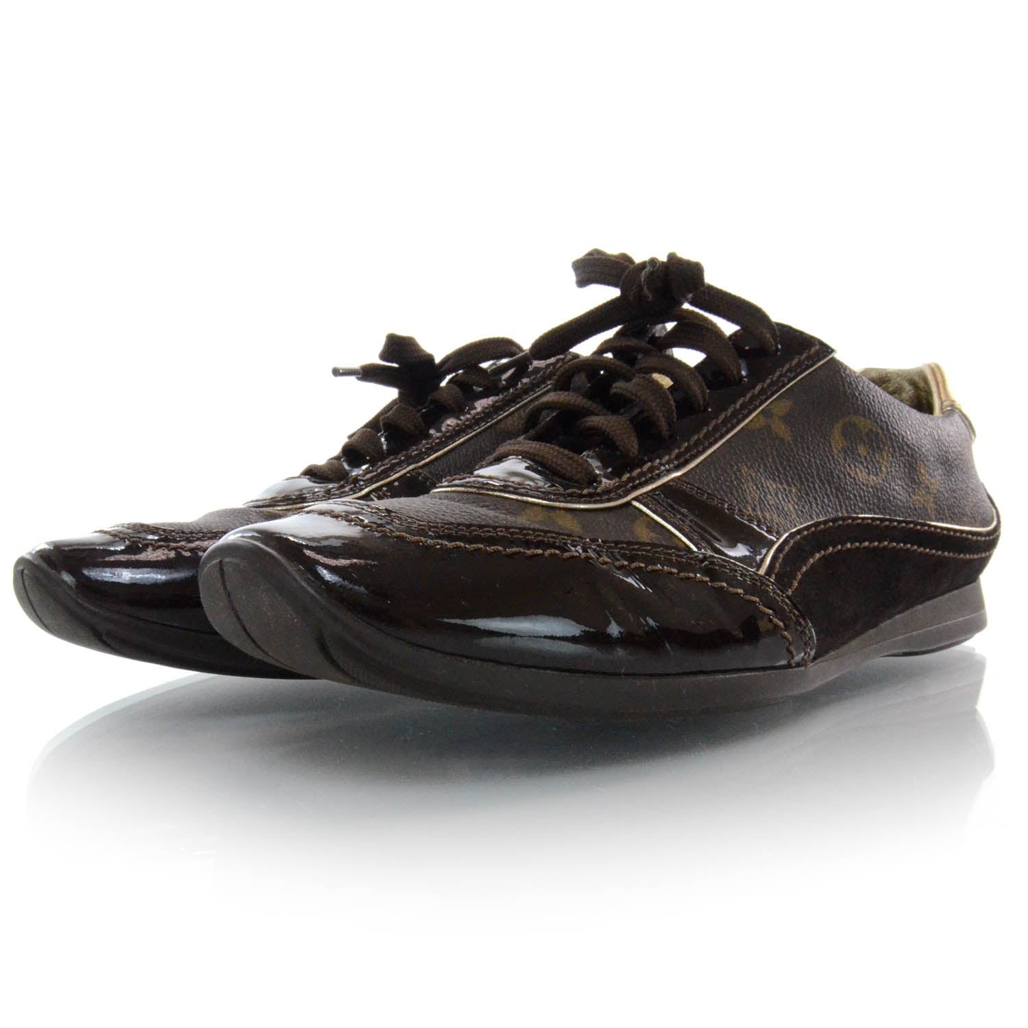 Louis Vuitton Patent Monogram Globe Trotter Sneakers 40 2 of 8