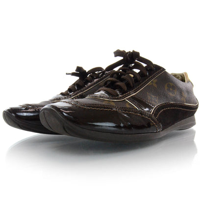 Louis Vuitton Patent Monogram Globe Trotter Sneakers 40 2 of 8