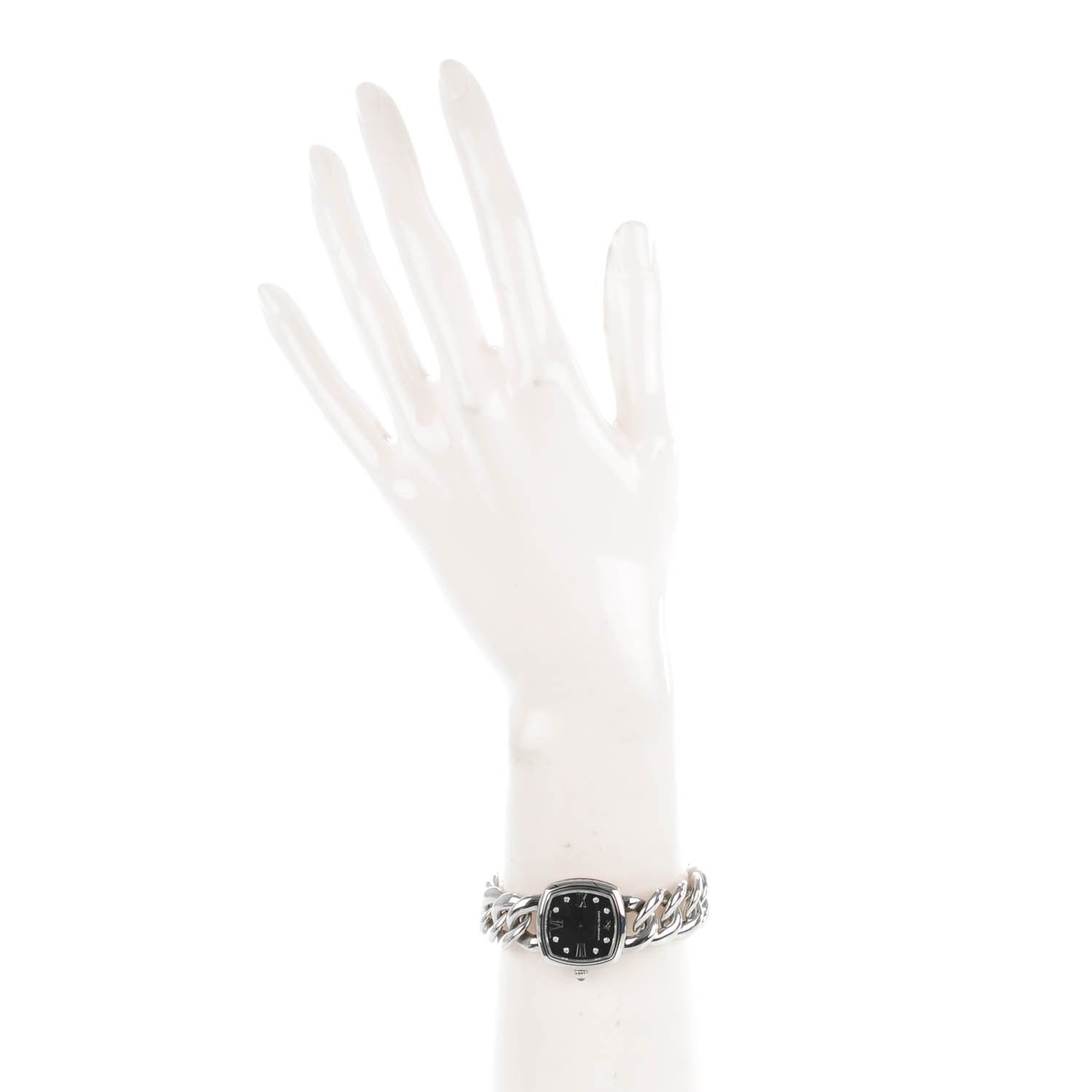 David Yurman Stainless Steel Diamond 23mm Albion Quartz Watch Black 2 of 9
