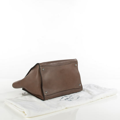 Prada Glace Calf Twin Pocket Tote Argilla 4 of 9